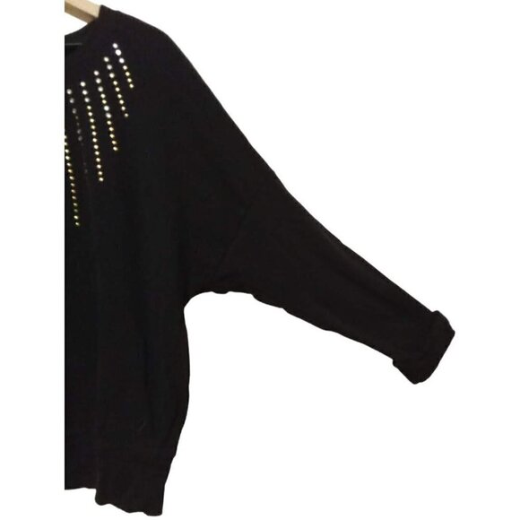 Seven7 Luxe Rolled Drop Sleeve Rhinestone Sweatshirt Sz 18/20 - Picture 4 of 8